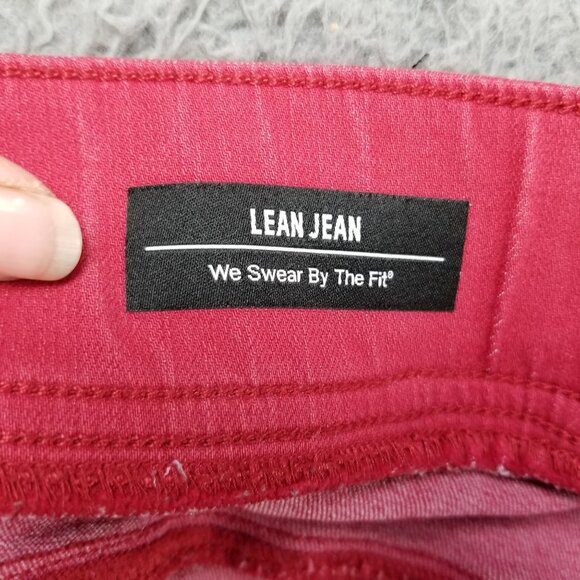 Torrid Jeans Womens 4X Red Stretch High Rise Slimming Pockets Lean Jean Straight - Picture 12 of 13